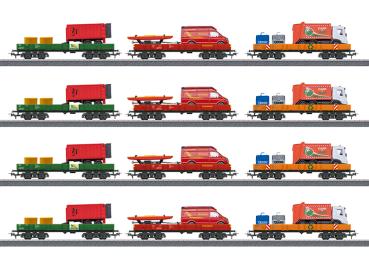 Display: Wagen-Display Niederbordwagen, 12-tlg.