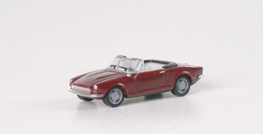 Fiat 124 Spider, dunkelrot