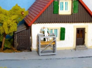 Anstreicher auf Arbeitsplattform, 10mm