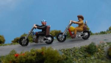 2 Chopper mit Fahrern