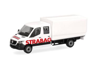 Mercedes-Benz Sprinter '18 Doppelkabine Pritsche/Plane "STRABAG"
