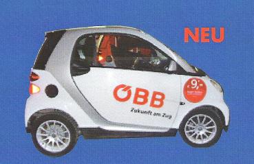 Smart Fortwo Coupé 07, silbermetallic, "ÖBB"