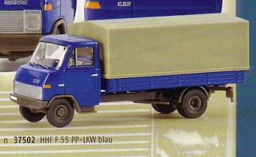 Hanomag F55 Pritsche mit Plane, blau