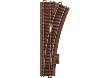 C-Gleis Weiche, R2, 24,3°, rechts