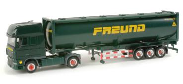 DAF XF 105 SSC Drucksilocontainer-Sattelzug "Freund"