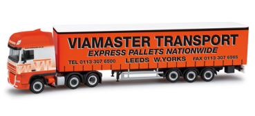 DAF XF 105 SSC Gardinenplanen-Sattelzug "Viamaster"