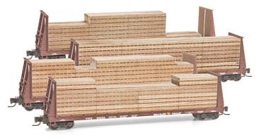 60' Bulkhead-Flatcars - Trailer Train