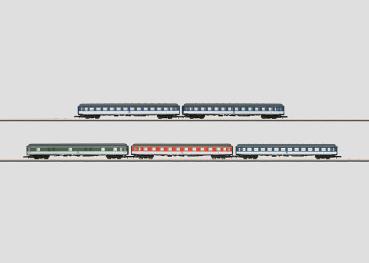 Schnellzugwagen-Set, DB, 5-tlg., Ep.IV