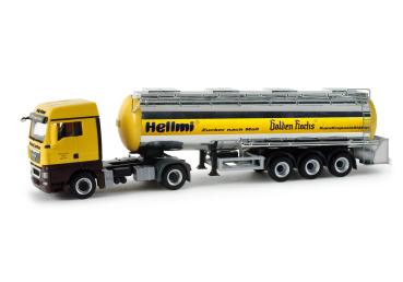 MAN TGX XLX Lebensmittelchromtank-Sattelzug "Hellmi / HZR"