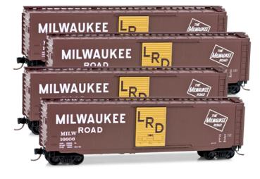 50' Boxcars -  Milwaukee Road