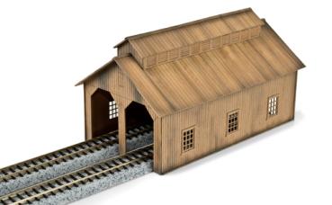 Civil War Era Loco Shed Kit