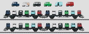 Autotransportwagen-Set Sm 24, DB, 4-tlg., Ep.III