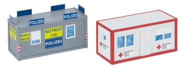 Bürocontainer Polizei und DRK