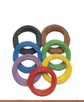 Litze, 0,08 mm², braun, 10m-Ring