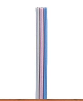 Flachbandlitze, 0,14mm², grau/violett/blau, für Arnold, 50m