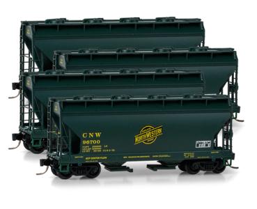 2 Bay Covered Hopper - Chicago & Northwester