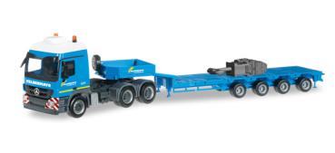 Mercedes-Benz Actros L Semitieflade-Sattelzug mit Hakenflaschen für Liebherr Raupenkran LR 1600/2 "Felbermayr"