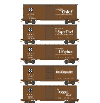 40´ Boxcars - Atchison, Topeka & Santa Fe "Slogan"