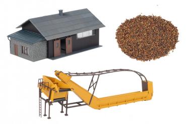 Lagerschuppen mit Förderband