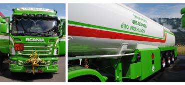 Scania R HL Benzintank-Sattelzug "Urs Bühler"