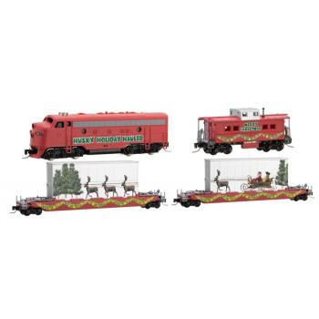 Husky Holiday Hauler Christmas Train Set