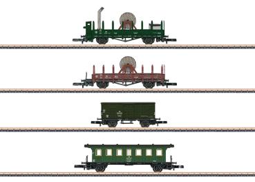 Wagen-Set "Starkstrom-Bauzug", DB, 4-tlg., Ep.III