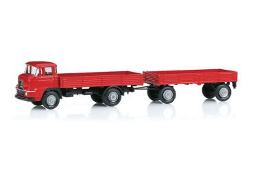 Krupp Pritschen-LKW Frontlenker mit Anhänger