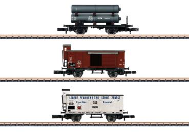 Güterwagen-Set, K.P.E.V., 3-tlg., Ep.I