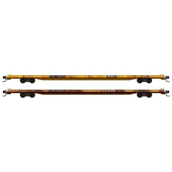 89’  Flat Cars with weathered deck detail - ITTX