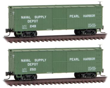 30´ Boxcars - Pearl Harbor-Set, 2-tlg.