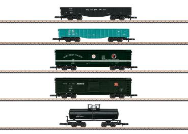 US Güterwagen-Set, 5-tlg., Ep.IV