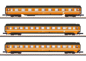 Eurofima-Schnellzugwagen-Set, ÖBB, 3-tlg., Ep.IV