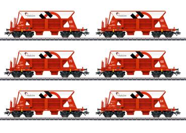 Selbstentladewagen-Set Faccs, Holcin-Schweiz, 6-tlg., Ep.VI