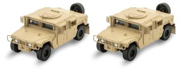 Humvee, sandfarbig, 2 Stk.