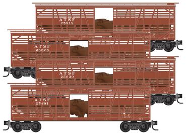 40’ Despatch Stock Cars - Atchison, Topeka & Santa Fe