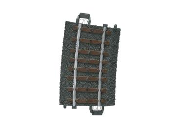 gebogenes Gleis  R 2 = 437,5 mm, 7,5°