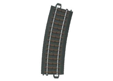 gebogenes Gleis  R 2 = 437,5 mm, 15°