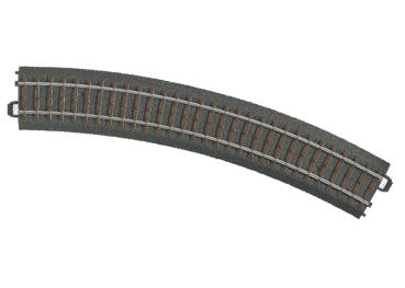 gebogenes Gleis  R 2 = 437,5 mm, 30°