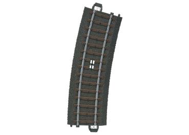 Schaltgleis gebogen  R 2 = 437,5 mm, 15°