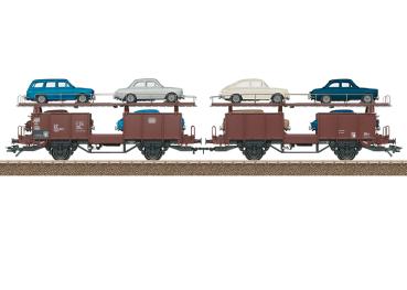 Autotransportwagen-Paar Laaes 541, DB, Ep.IV