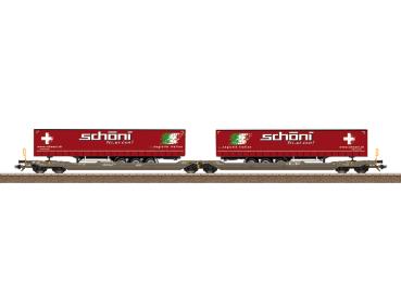 Doppel-Taschenwagen Sdggmrss, Hupac AG, Ep.VI