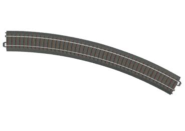 gebogenes Gleis  R 5 = 643,6 mm, 30°