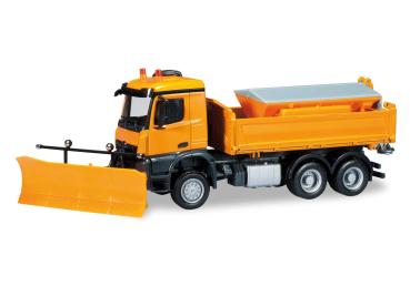 Mercedes-Benz Arocs M Allradkipper mit Streuaufbau, Räumschild und 2 Rundumleuchten "Winterdienst"