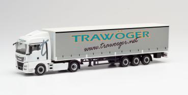 MAN TGX XLX Gardinenplanen-Sattelzug mit Bordwänden "Trawöger"