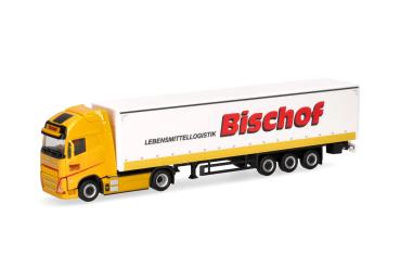 Volvo FH GL XL electric Gardinenplanen-Sattelzug mit Bordwänden "Bischof"
