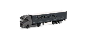 DAF XG+ Gardinenplanen-Sattelzug "Emmrich Transporte"