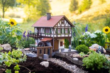 Wassermühle mit Fachwerk