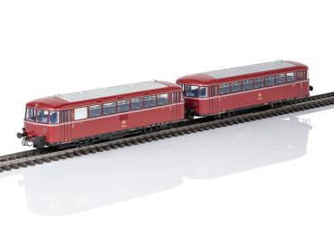 Preview: Schienenbus mit Steuerwagen BR 798+998, purpurrot, DB, Ep.IV