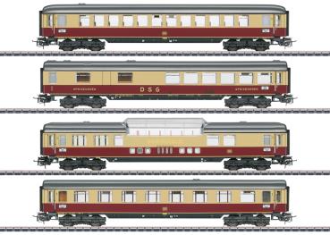 Rheingoldwagen-Set "Tin Plate", DB, 4-tlg., Ep.III