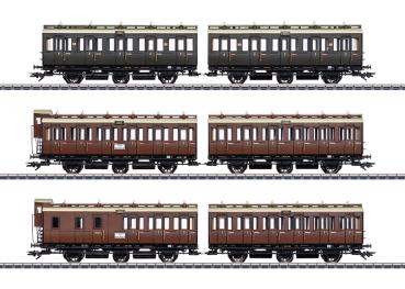 Abteilwagen-Set, KPEV, 3-tlg., Ep.I